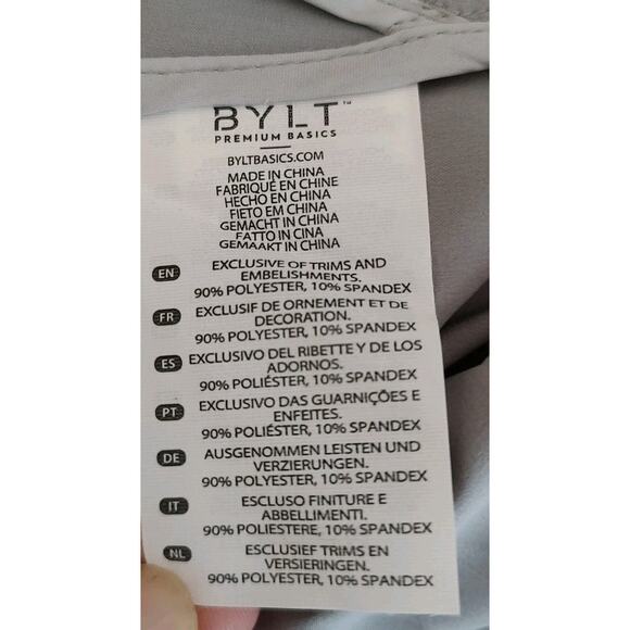 Men's BYLT Premium Swift Gray Jacket Full Zip Running Windbreaker Hooded - XXL - Picture 9 of 10